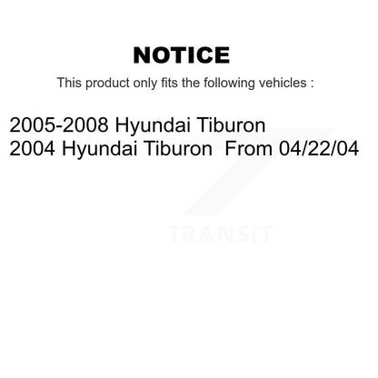 [Arrière] Disque et plaquette de frein pour Hyundai Tiburon KC8-100141T