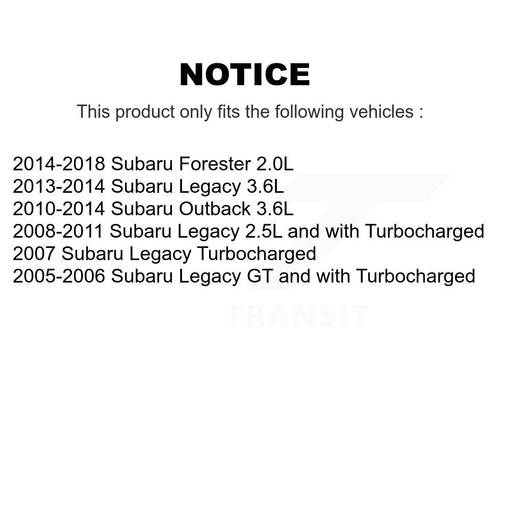 [Avant] Disque et plaquette de frein pour Subaru Forester Outback Legacy KC8-100154N