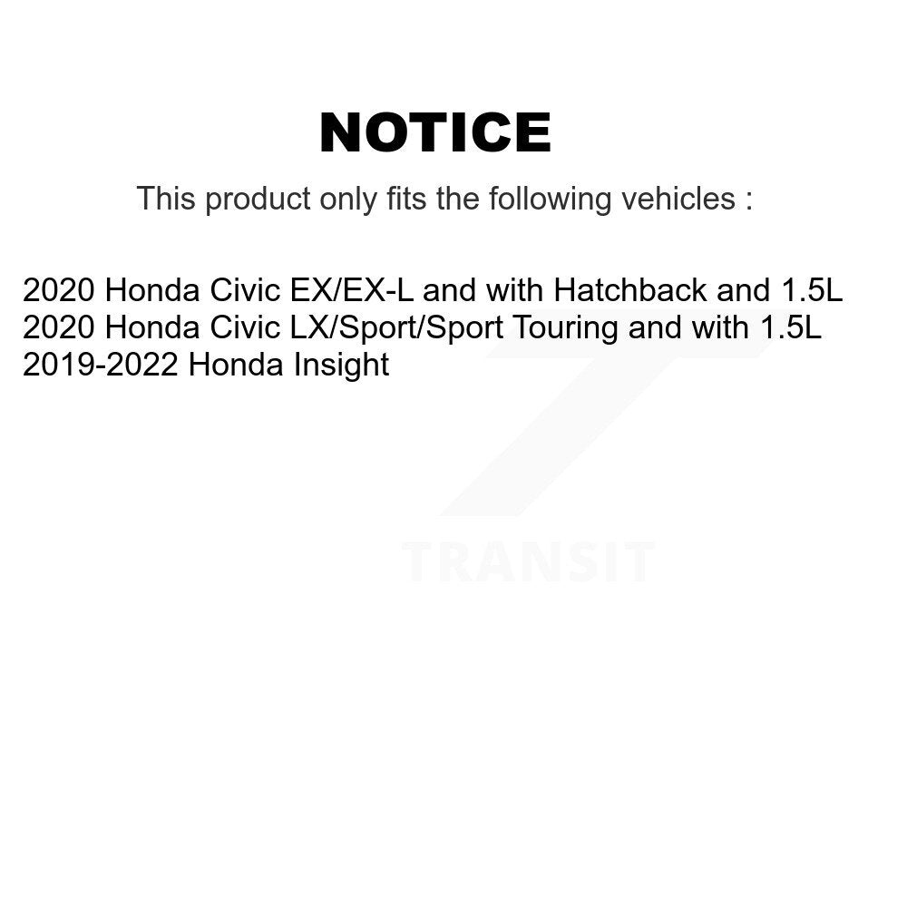 [Arrière] Disque et plaquette de frein pour Honda Civic Insight KC8-100164T