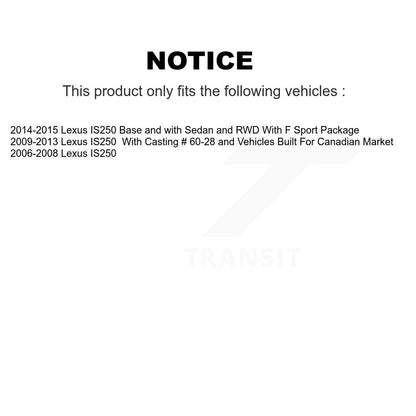 [Avant] Disque et plaquette de frein pour Lexus IS250 KC8-100168S
