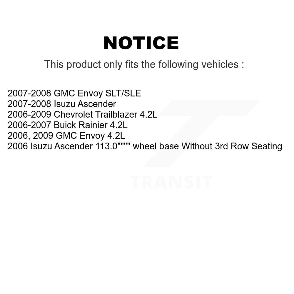 [Avant] Disque et plaquette de frein pour Chevrolet Trailblazer GMC Envoy Buick KC8-100181N