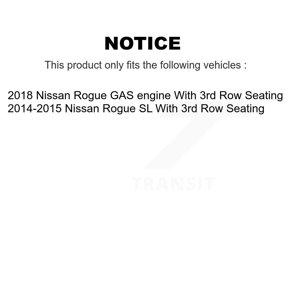 [Avant] Disque et plaquette de frein pour Nissan Rogue With 3rd Row Seating KC8-100191P
