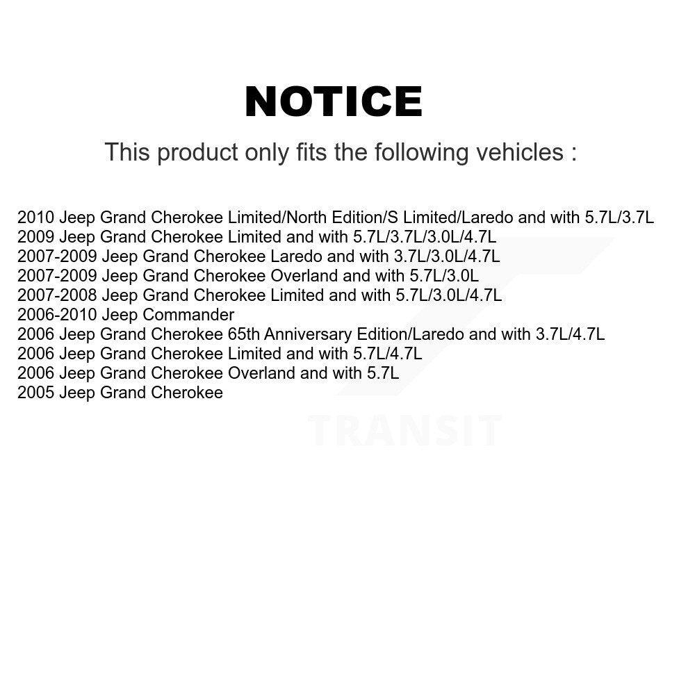 [Avant] Disque et plaquette de frein pour Jeep Grand Cherokee Commander KC8-100197P