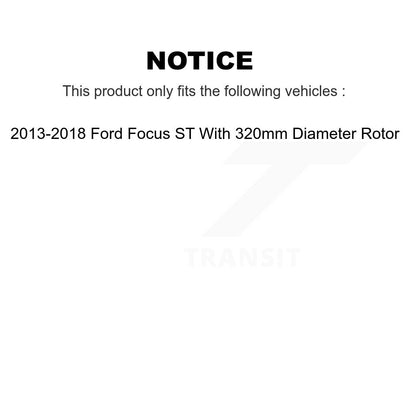 [Avant] Disque et plaquette de frein pour 13-18 Ford Focus With 320mm Diameter KC8-100204N