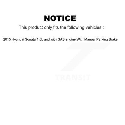 [Avant] Disque et plaquette de frein pour Hyundai Sonata 1.6L with GAS engine KC8-100204P