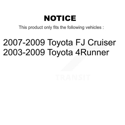 [Arrière] Disque et plaquette de frein pour Toyota 4Runner FJ Cruiser KC8-100204T