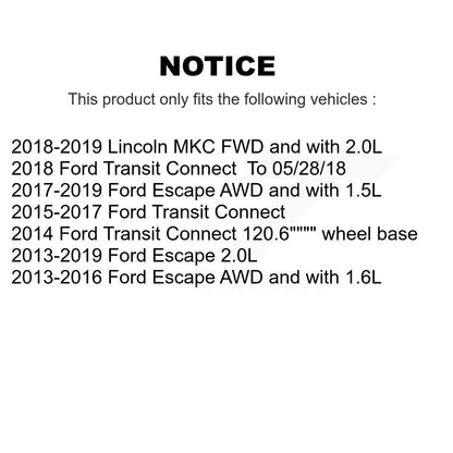 [Avant] Disque et plaquette de frein pour Ford Escape Transit Connect Lincoln MKC KC8-100206N