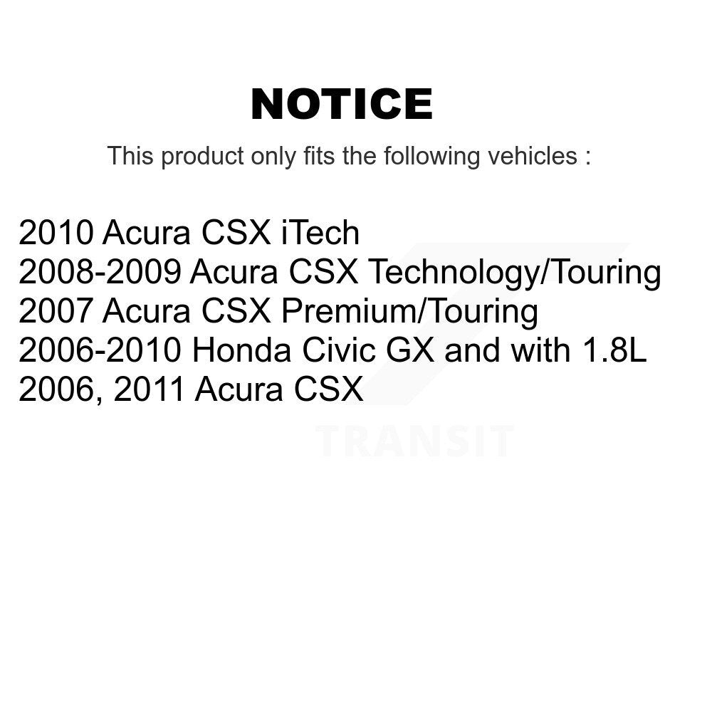 [Avant] Disque et plaquette de frein pour Honda Civic Acura CSX KC8-100209P
