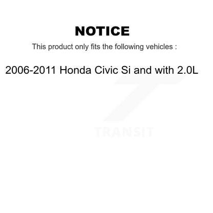 [Avant] Disque et plaquette de frein pour 2006-2011 Honda Civic Si with 2.0L KC8-100210P