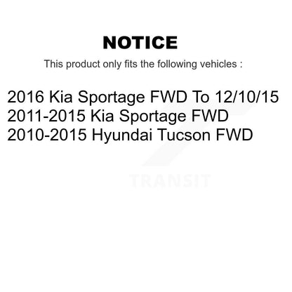[Arrière] Disque et plaquette de frein pour Hyundai Tucson Kia Sportage FWD KC8-100230T