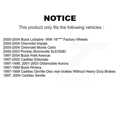 [Avant] Disque et plaquette de frein pour Chevrolet Impala Buick LeSabre Monte KC8-100244S