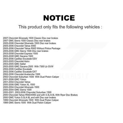 [Avant] Disque et plaquette de frein pour Chevrolet GMC Silverado 1500 Sierra KC8-100250N