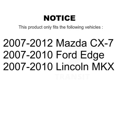[Arrière] Disque et plaquette de frein pour Ford Edge Mazda CX-7 Lincoln MKX KC8-100257T