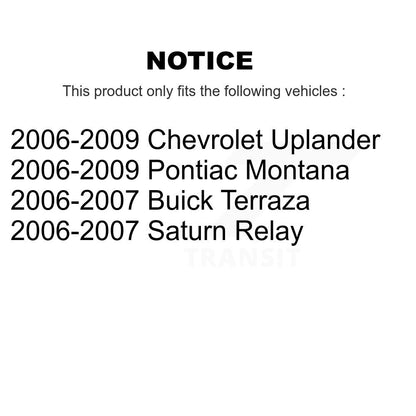 [Avant] Disque et plaquette de frein pour Pontiac Montana Chevrolet Uplander KC8-100272P