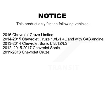 [Avant] Disque et plaquette de frein pour Chevrolet Cruze Sonic Limited KC8-100274S