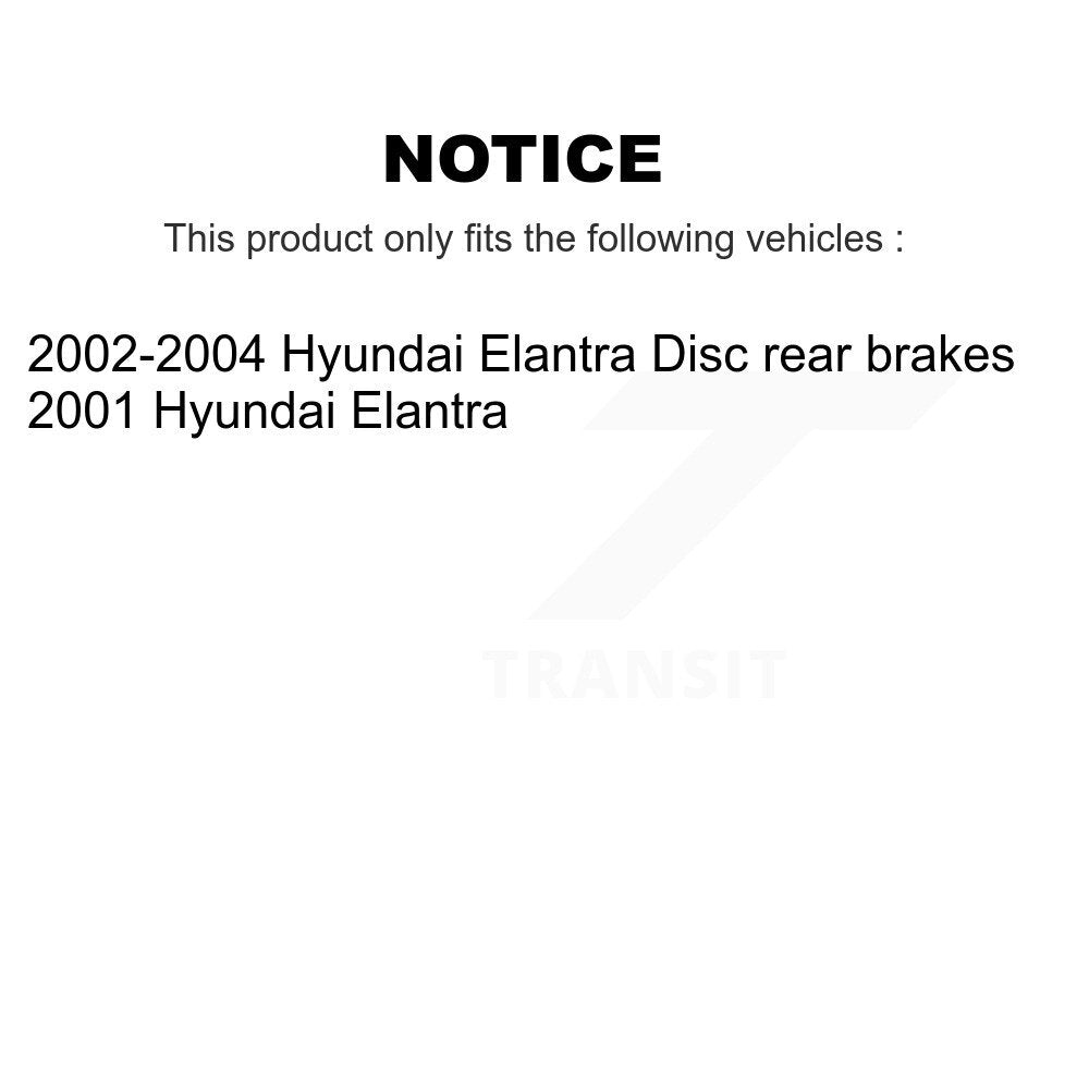 [Arrière] Disque et plaquette de frein pour Hyundai Elantra KC8-100281T