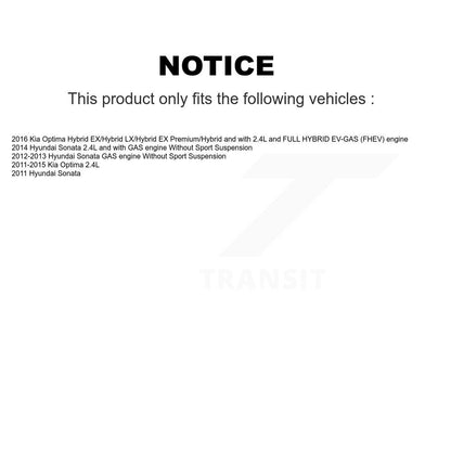 [Avant] Disque et plaquette de frein pour Hyundai Sonata Kia Optima KC8-100282S