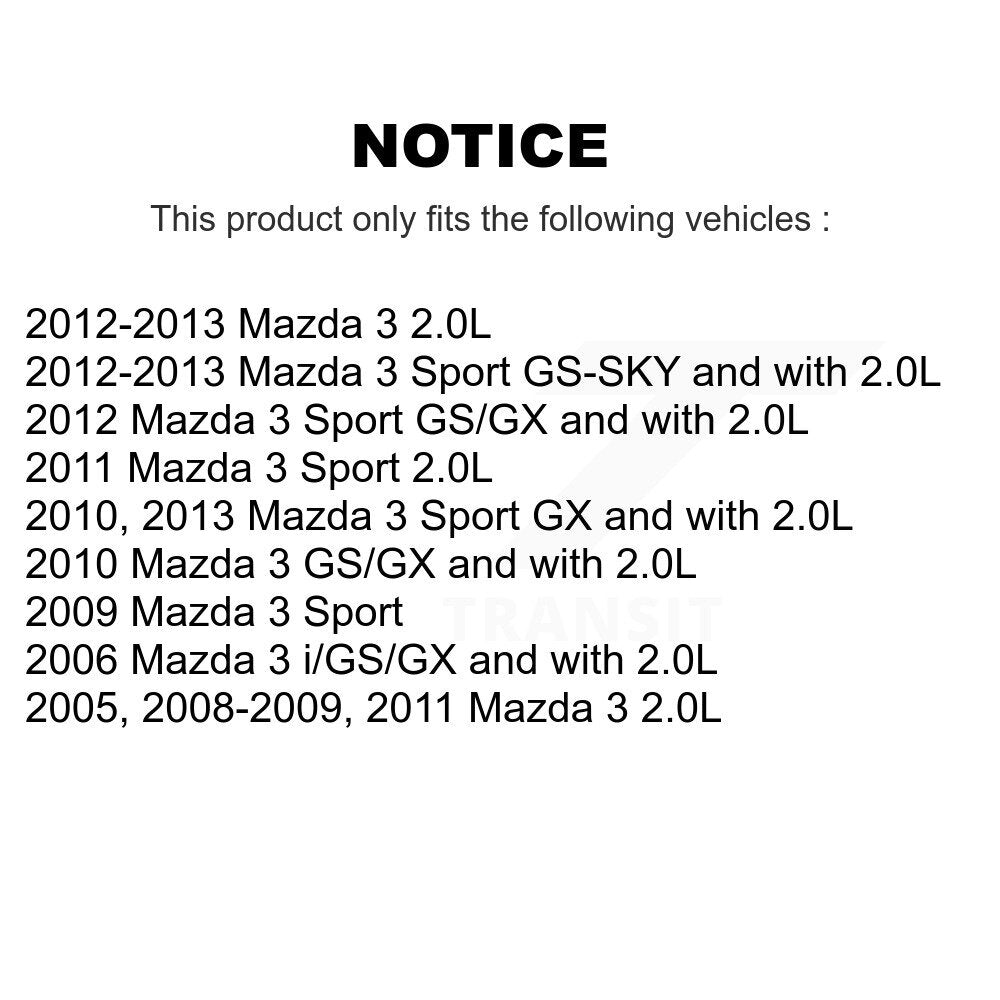 [Avant] Disque et plaquette de frein pour Mazda 3 Sport KC8-100285N