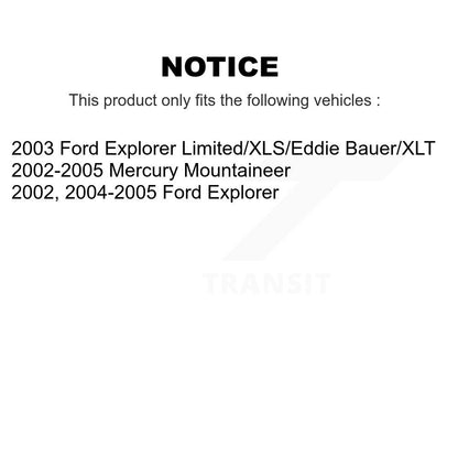 [Avant] Disque et plaquette de frein pour Ford Explorer Mercury Mountaineer KC8-100298P