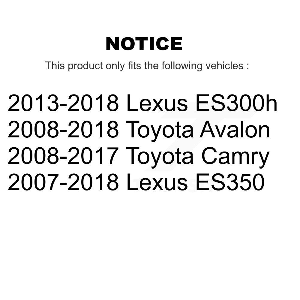 [Avant] Disque et plaquette de frein pour Toyota Camry Lexus ES350 Avalon KC8-100302S