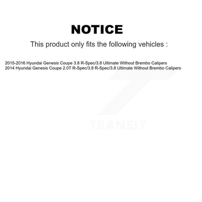 [Avant] Disque et plaquette de frein pour Hyundai Genesis Coupe KC8-100304C