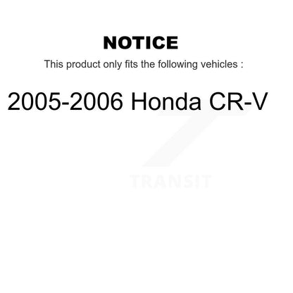 [Arrière] Disque et plaquette de frein pour 2005-2006 Honda CR-V KC8-100309T