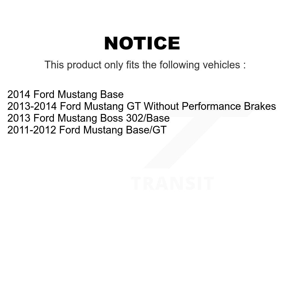 [Arrière] Disque et plaquette de frein pour Ford Mustang KC8-100329T