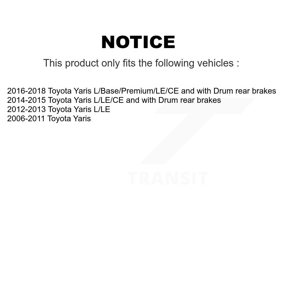 [Avant] Disque et plaquette de frein pour Toyota Yaris KC8-100352P