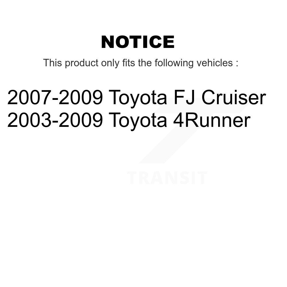 [Arrière] Disque et plaquette de frein pour Toyota 4Runner FJ Cruiser KC8-100392C