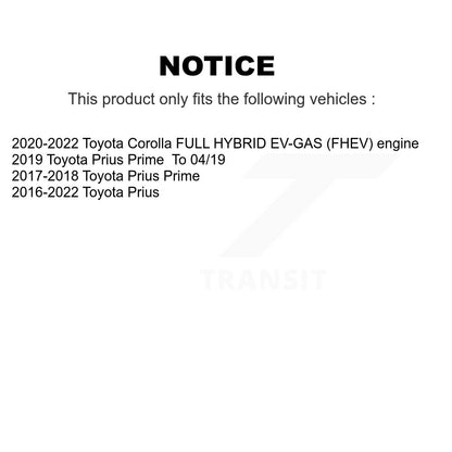 [Avant] Disque et plaquette de frein pour Toyota Corolla Prius Prime KC8-100403N