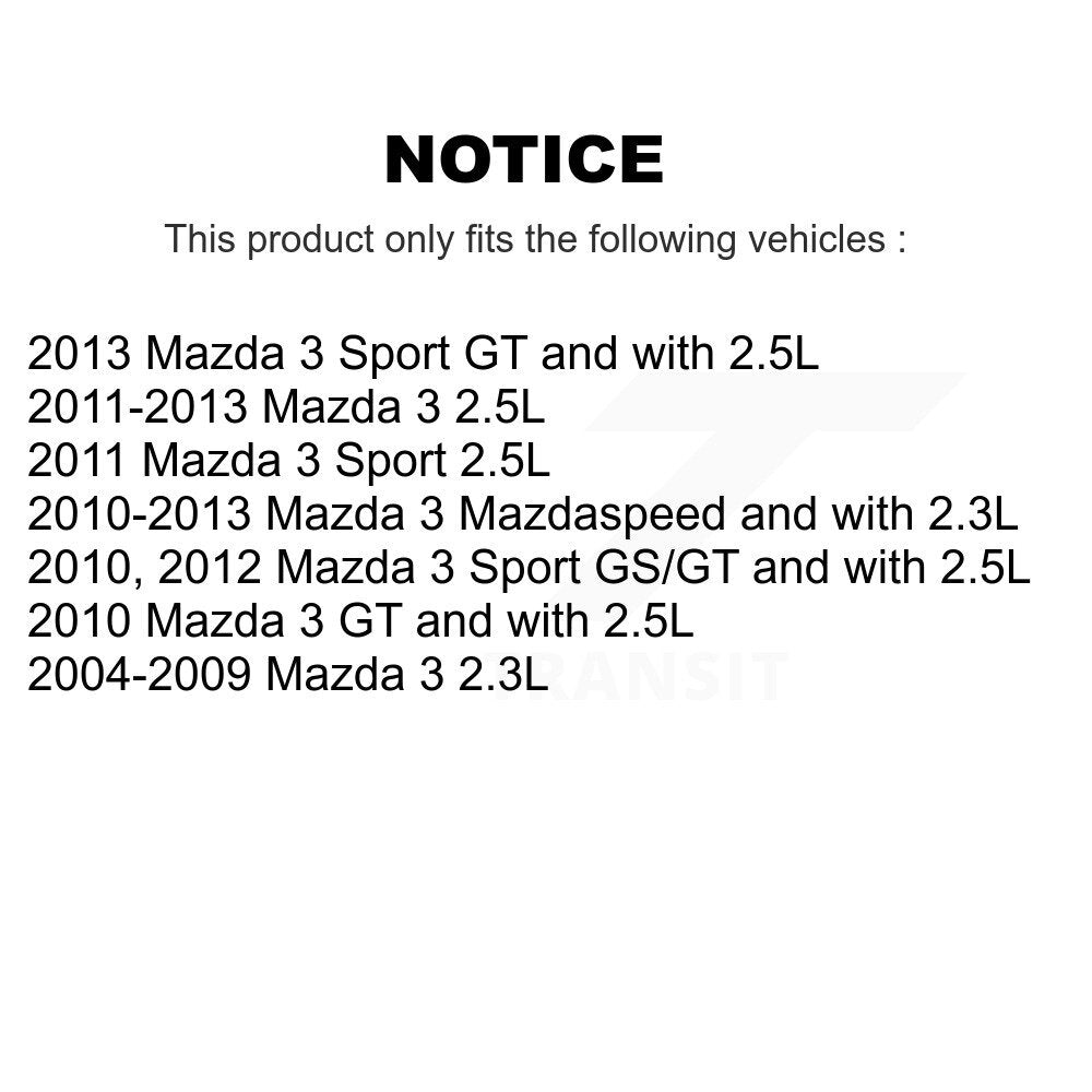 [Arrière] Disque et plaquette de frein pour Mazda 3 Sport KC8-100411C