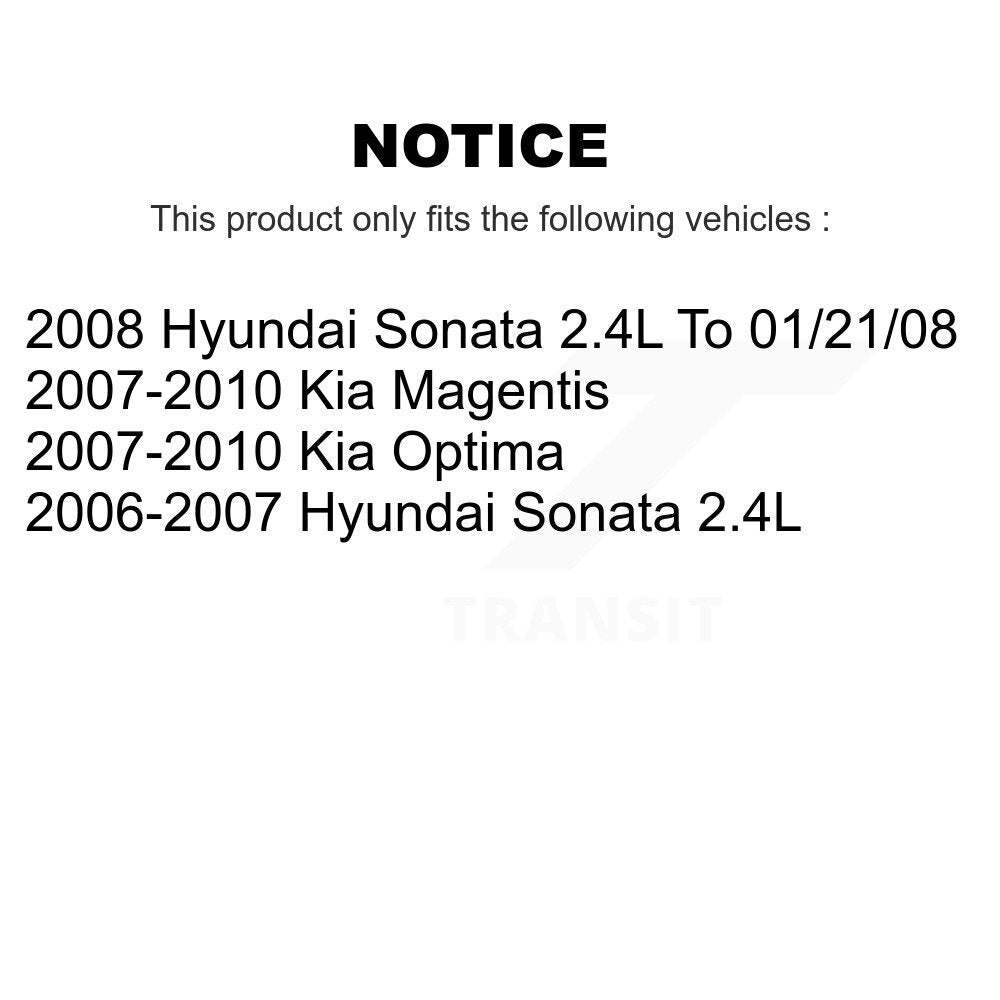 [Arrière] Disque et plaquette de frein pour Hyundai Sonata Kia Optima Magentis KC8-100432C