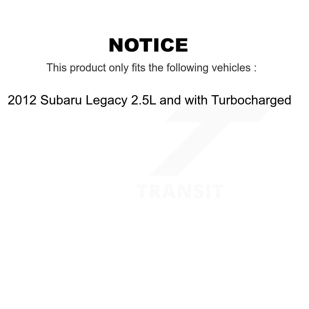 [Arrière] Disque et plaquette de frein pour 2012 Subaru Legacy 2.5L with Turbocharged KC8-100435C