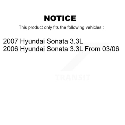 [Arrière] Disque et plaquette de frein pour Hyundai Sonata 3.3L KC8-100486C