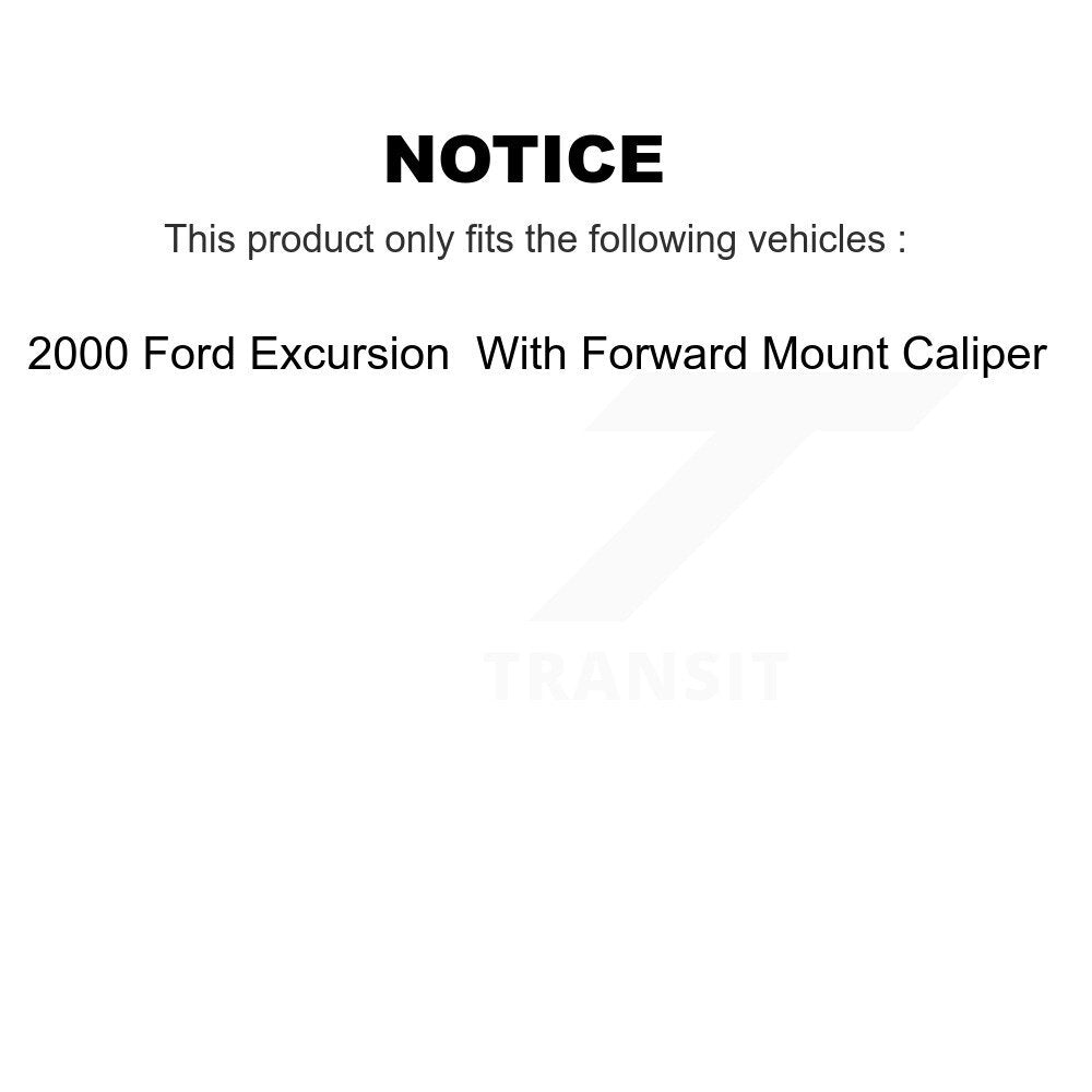 [Arrière] Disque et plaquette de frein pour Ford Excursion With Forward Mount KC8-100523C