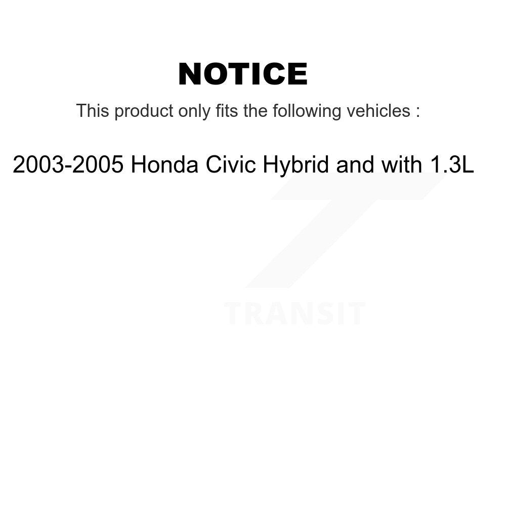 [Avant] Disque et plaquette de frein pour 2003-2005 Honda Civic Hybrid with 1.3L KC8-100571N