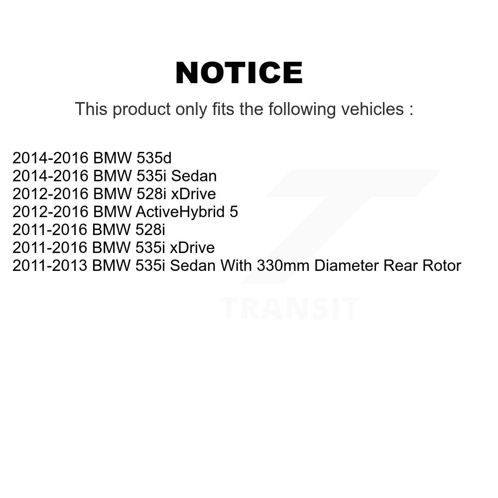 [Arrière] Disque et plaquette de frein pour BMW 535i xDrive 528i ActiveHybrid 5 535d KC8-100591C