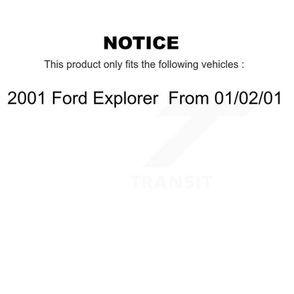 [Arrière] Disque et plaquette de frein pour 2001 Ford Explorer From 01 02 KC8-100636C