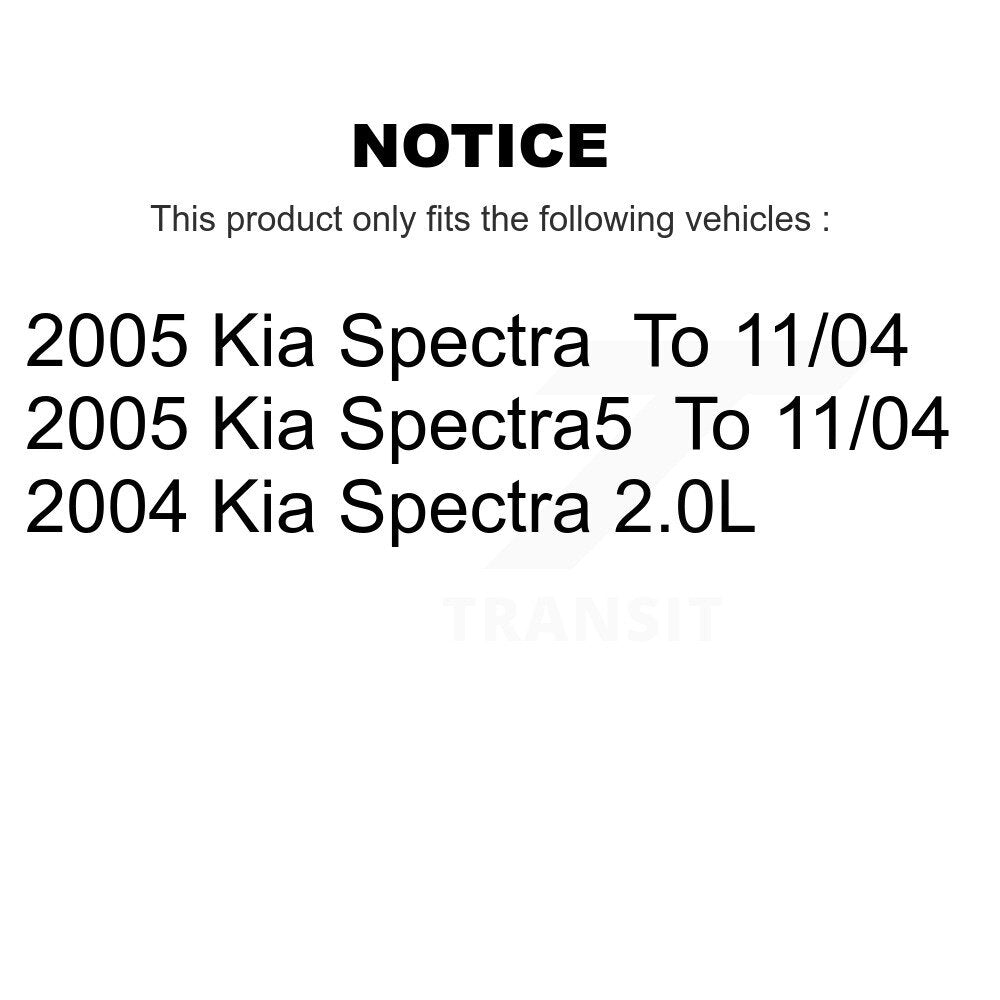 [Arrière] Disque et plaquette de frein pour Kia Spectra Spectra5 KC8-100642C