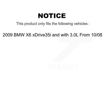 [Arrière] Disque et plaquette de frein pour 2009 BMW X6 xDrive35i with 3.0L From 10 08 KC8-100654C