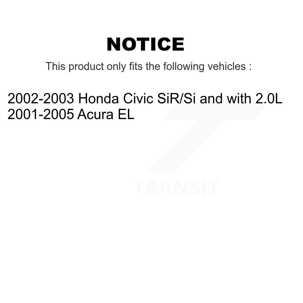 [Arrière] Disque et plaquette de frein pour Honda Civic Acura EL KC8-100671C