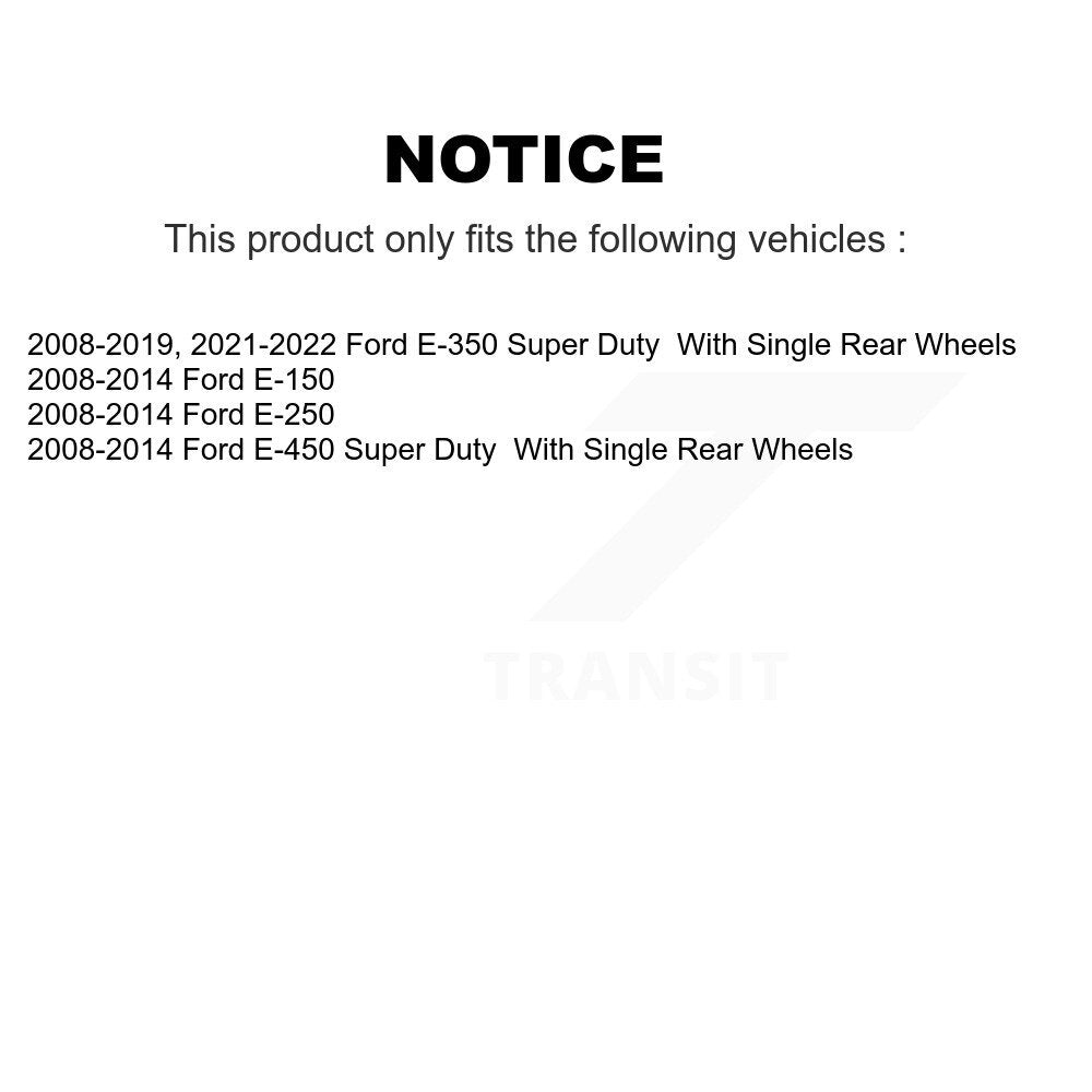 [Avant] Disque et plaquette de frein pour Ford E-350 Super Duty E-250 E-150 KC8-100711S