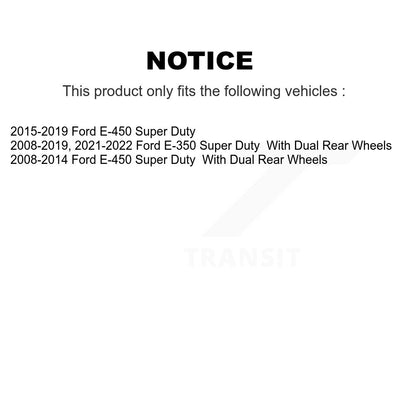 [Avant] Disque et plaquette de frein pour Ford E-350 Super Duty E-450 KC8-100712S