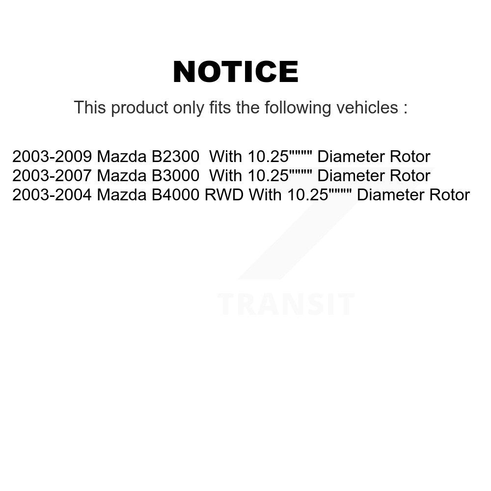 [Avant] Disque et plaquette de frein pour Mazda B3000 B2300 B4000 KC8-100737C