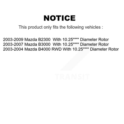 [Avant] Disque et plaquette de frein pour Mazda B3000 B2300 B4000 KC8-100737C