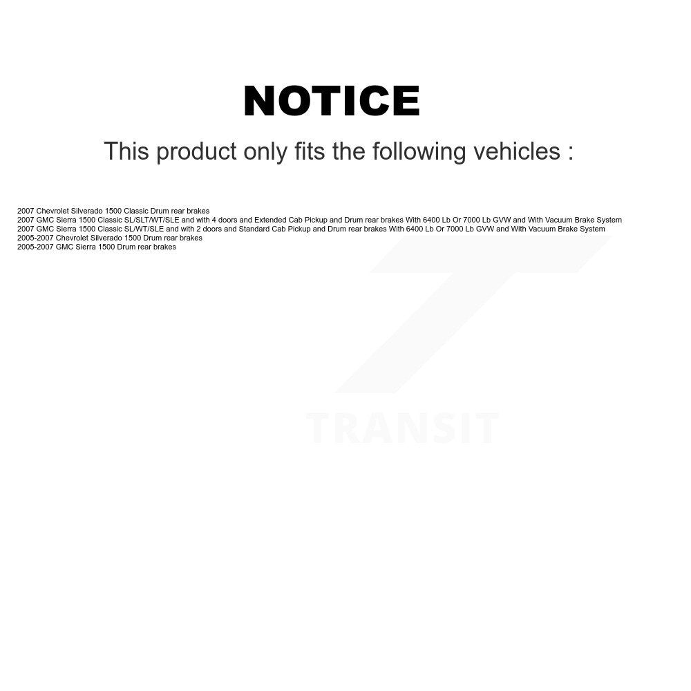 [Avant et Arrière] Disque et plaquette de frein pour Chevrolet GMC 1500 KC8-100782P