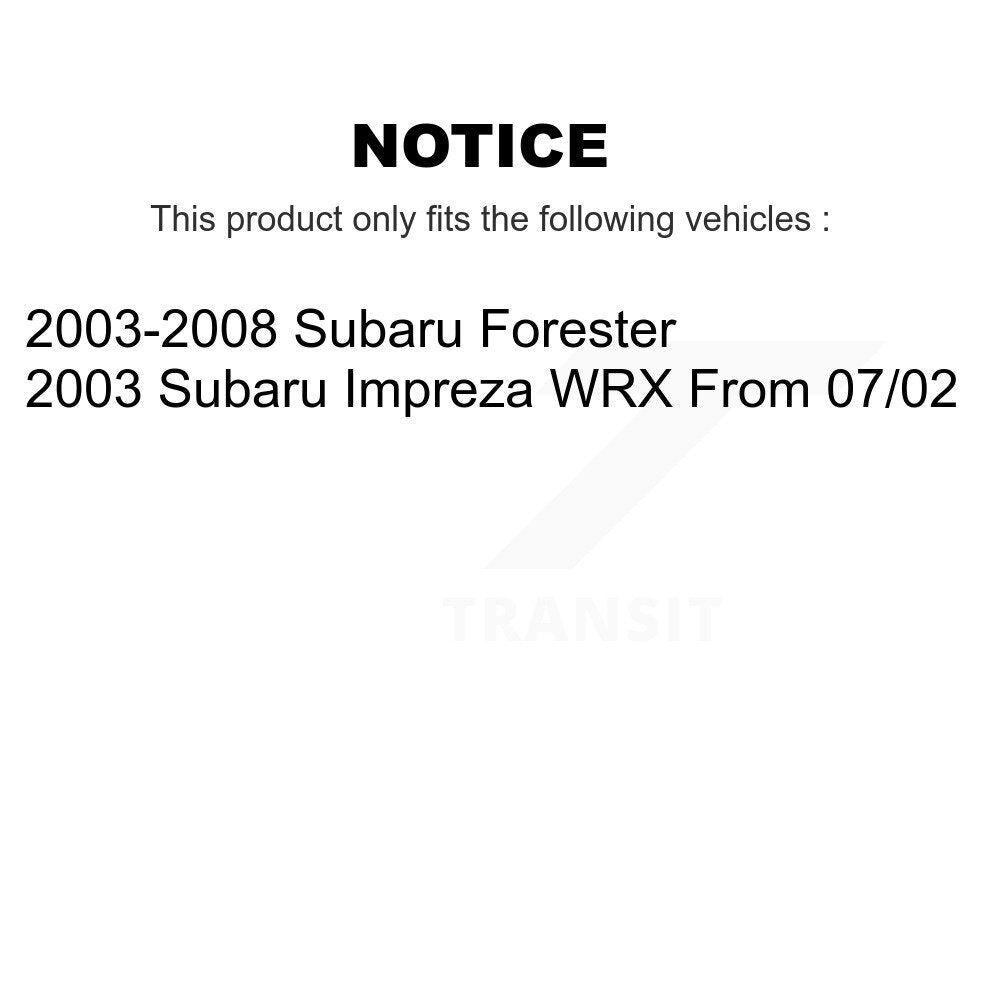 [Avant et Arrière] Disque et plaquette de frein pour Subaru Forester Impreza KC8-100784C