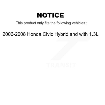 [Avant et Arrière] Disque et plaquette de frein pour Honda Civic KC8-100829T