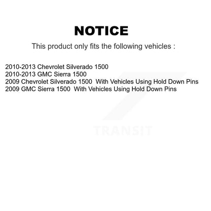 [Avant et Arrière] Disque et plaquette de frein pour GMC Sierra 1500 Chevrolet KC8-100849T