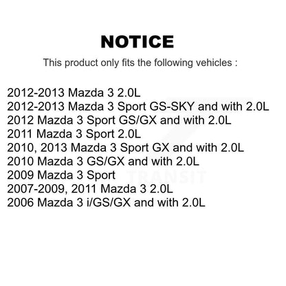 [Arrière] Disque et plaquette de frein pour Mazda 3 Sport KC8-100857N